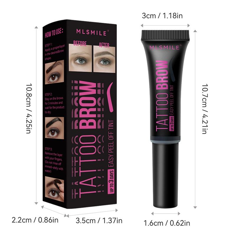 MLSMILE Tear Off Eyebrow Adhesive is Long-lasting, Non Smudging, Waterproof, Sweat Proof, And Dye Resistant B2-1027