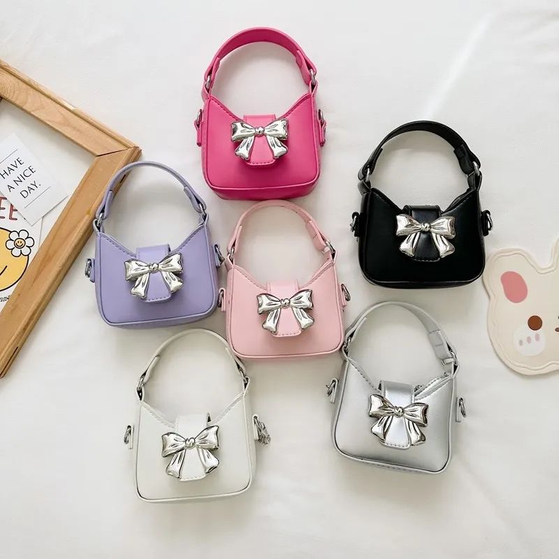 Princess Handbag For Girl, Cute Chain And Bow Straps For Girl, Bow Handbags, Small Child Handbags And Bags, Gift