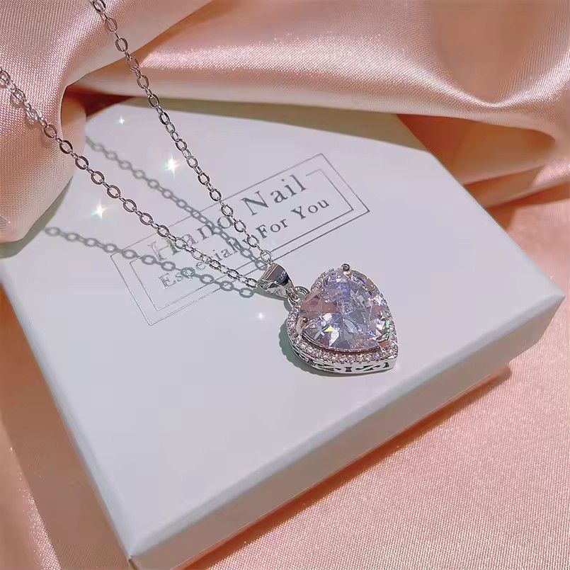 Ladies' Love Necklace, Ring, Earring Set, High Jewelry, Engagement and Wedding Accessories, Pendant Necklace Set