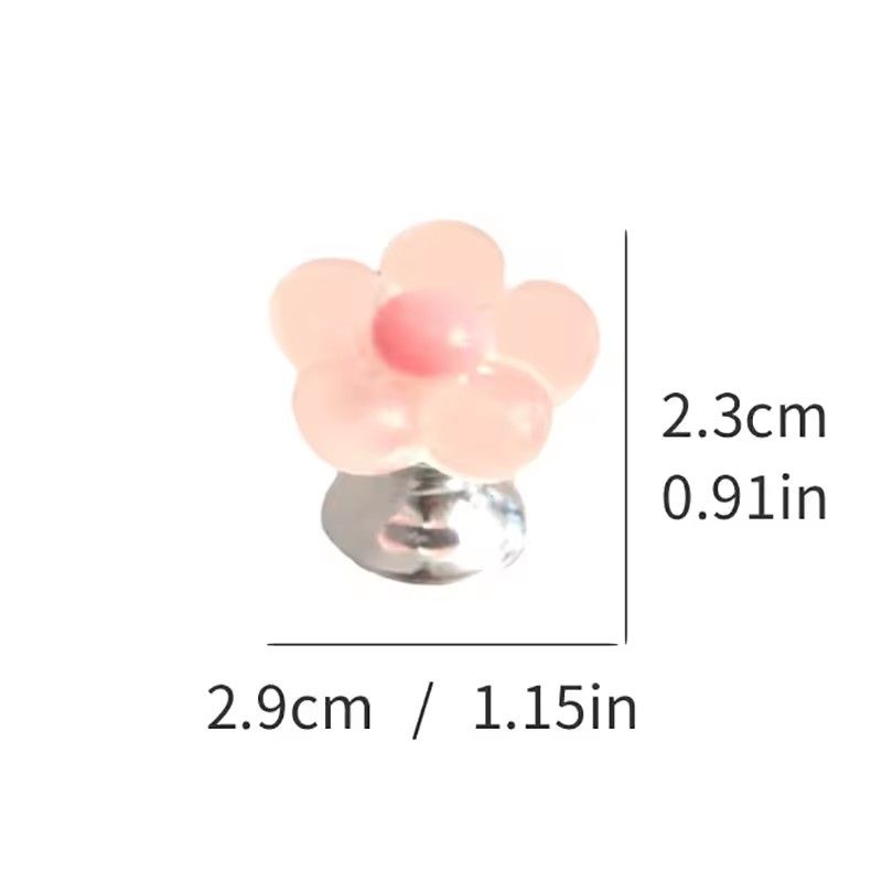1pc Toilet Pressure Button with Pink Handle, Long Nail Protector, Waterjet Pressure Switch for Room, Toilet Tank Press
