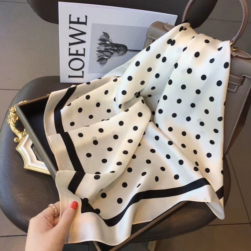 70cm Fashionable Luxury Brand Square Silk Scarf, Satin Neck Tie, Women's Hair Scarf, Head Scarf, Scarf, Hijab Scarf