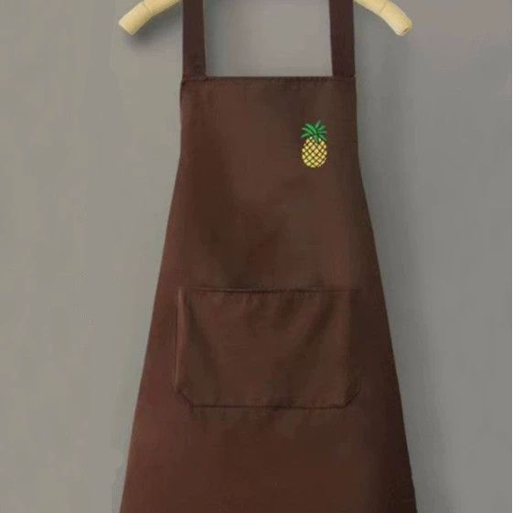 Waterproof and oil-proof Apron, Beautiful Cartoon Apron Korean Version, Rainbow Cactus Crtoon Apron for Home, Kitchen