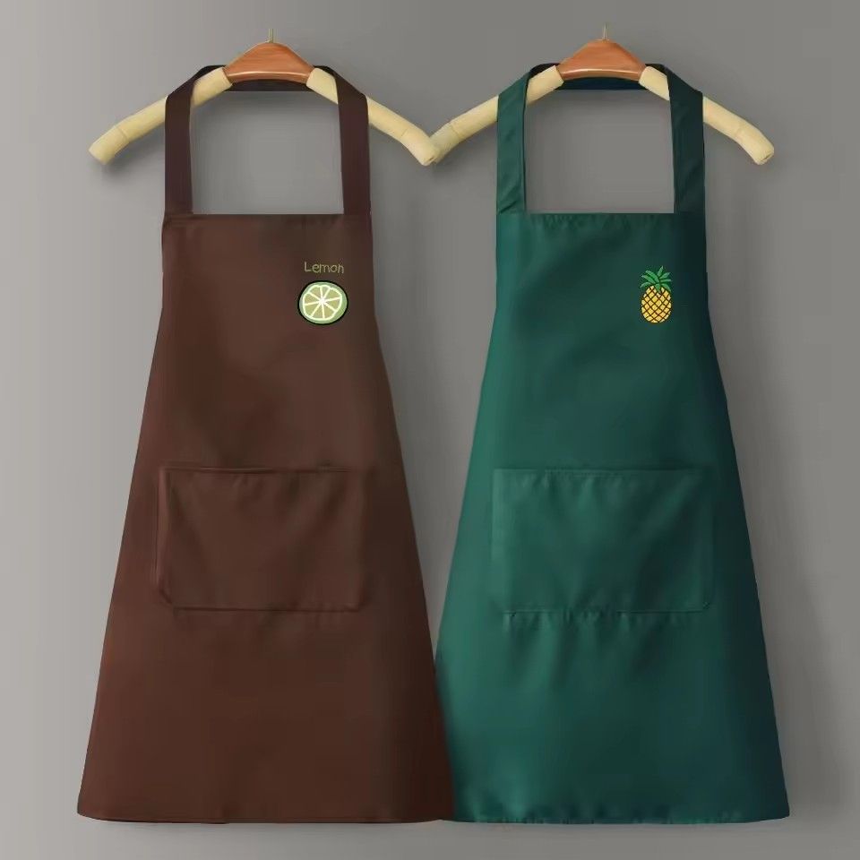 Waterproof and oil-proof Apron, Beautiful Cartoon Apron Korean Version, Rainbow Cactus Crtoon Apron for Home, Kitchen
