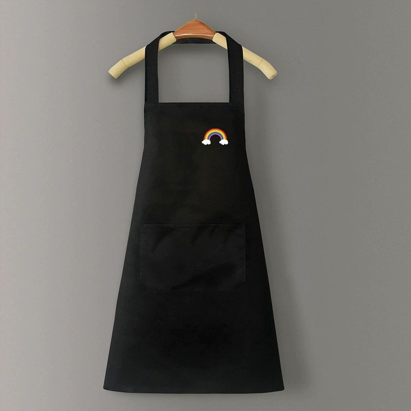 Waterproof and oil-proof Apron, Beautiful Cartoon Apron Korean Version, Rainbow Cactus Crtoon Apron for Home, Kitchen