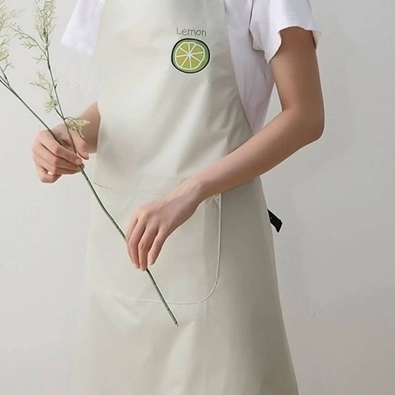 Waterproof and oil-proof Apron, Beautiful Cartoon Apron Korean Version, Rainbow Cactus Crtoon Apron for Home, Kitchen