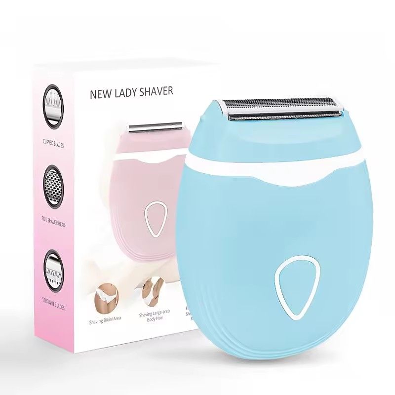 Electric Cordless Shaver for Women Wet and Dry Use with Detachable Head for Bikini Legs Underarm Painless Hair Removal Trimmer