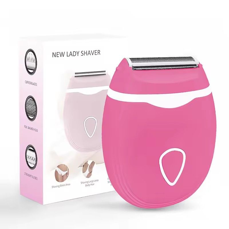 Electric Cordless Shaver for Women Wet and Dry Use with Detachable Head for Bikini Legs Underarm Painless Hair Removal Trimmer