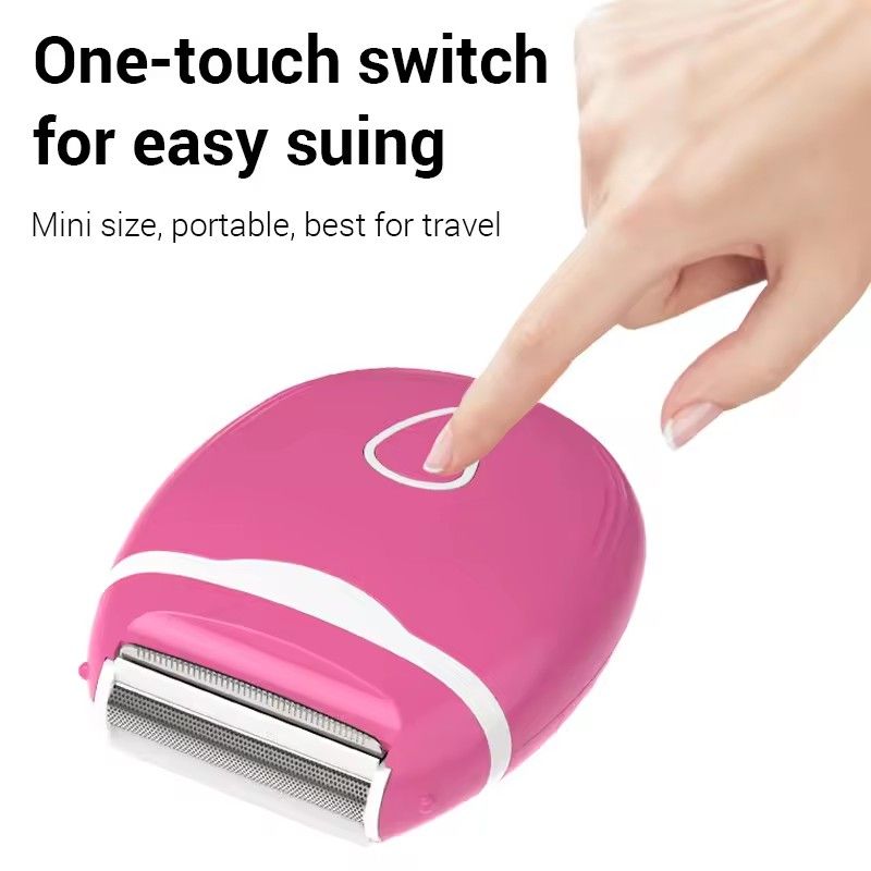 Electric Cordless Shaver for Women Wet and Dry Use with Detachable Head for Bikini Legs Underarm Painless Hair Removal Trimmer