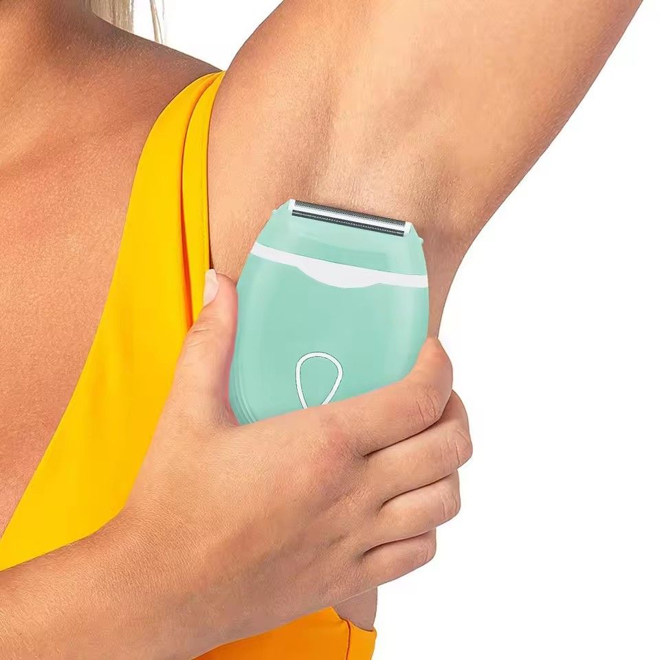 Electric Cordless Shaver for Women Wet and Dry Use with Detachable Head for Bikini Legs Underarm Painless Hair Removal Trimmer