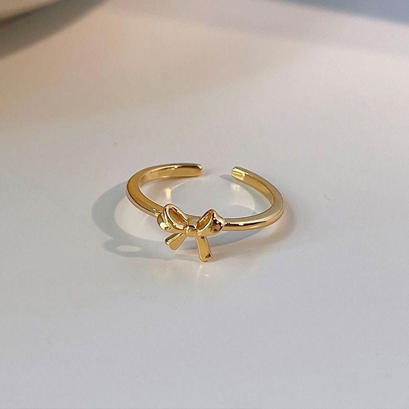 Ladies' Gold Rings And Adjustable Bow Rings For Weddings, Engagement Parties, And Fashion Gifts