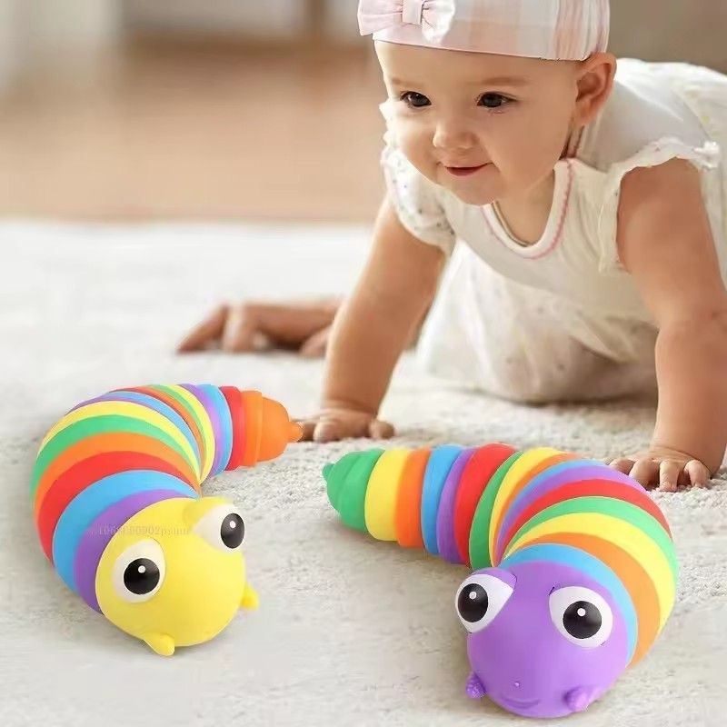 1pc Baby Toy, Twisted Caterpillar, Colorful Stress Relief Toys, Educational Toys for Early Ages, Newborn Gift