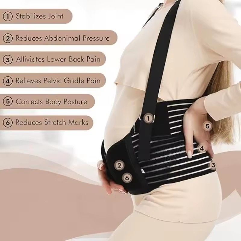 Pregnant Women Belly Support Belt Adjustable Waist Belt Pregnant Women Waist Support Maternity Abdominal Support Protective Gear