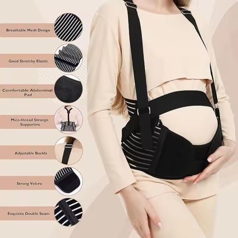 Pregnant Women Belly Support Belt Adjustable Waist Belt Pregnant Women Waist Support Maternity Abdominal Support Protective Gear