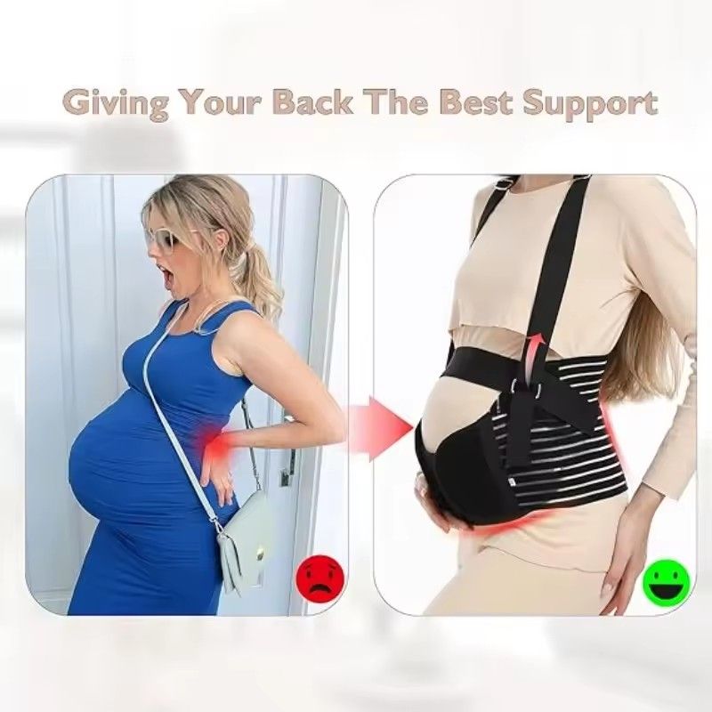 Pregnant Women Belly Support Belt Adjustable Waist Belt Pregnant Women Waist Support Maternity Abdominal Support Protective Gear