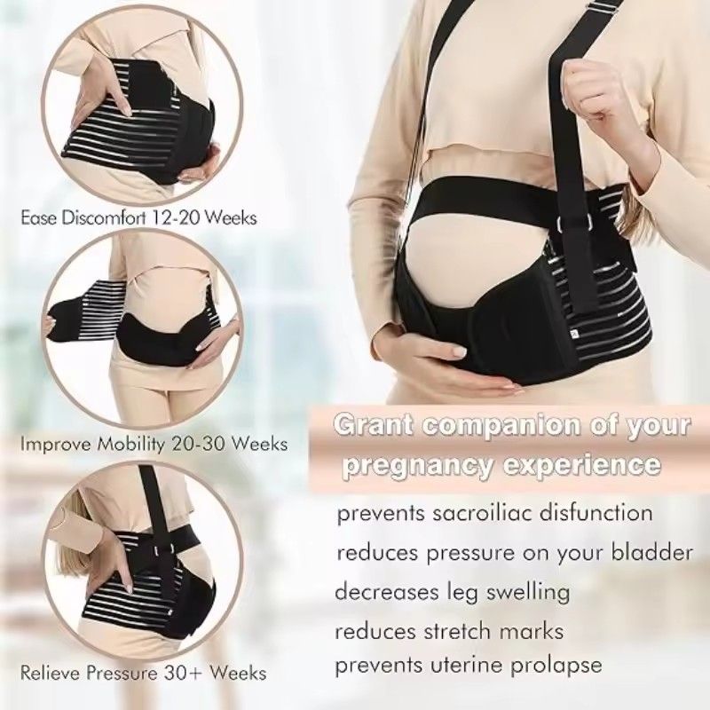Pregnant Women Belly Support Belt Adjustable Waist Belt Pregnant Women Waist Support Maternity Abdominal Support Protective Gear