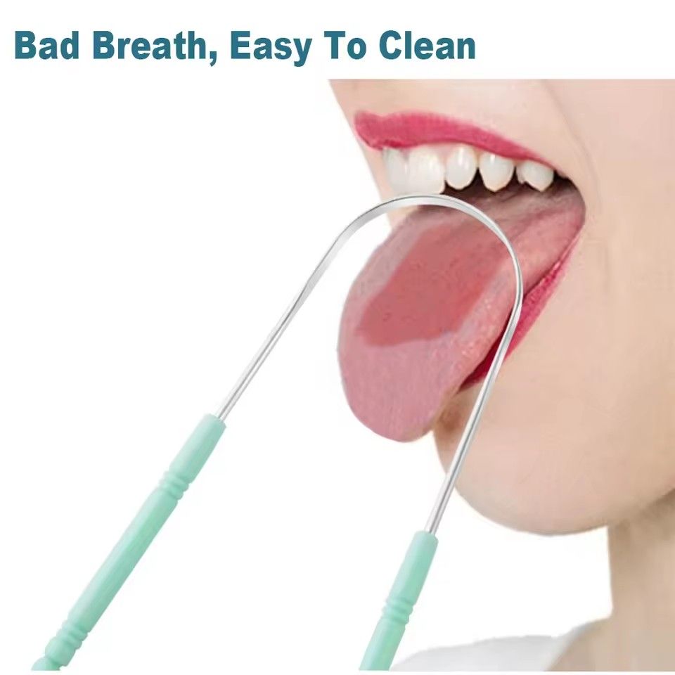Stainless Steel Tongue Scraper, Oral Cleaner, Oral Breath Cleaning Tool, Oral Care, Portable, Healthy, Durable, Improves Hygiene