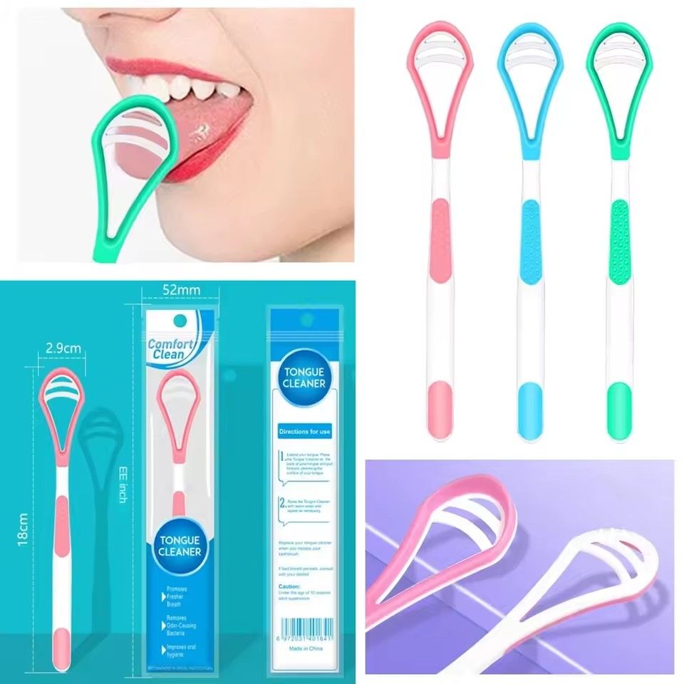 Tongue Cleaner for Professional Tongue Cleaner, Oral Care Tools, Adult Reusable Double-sided Tongue Cleaning Scraper Brush