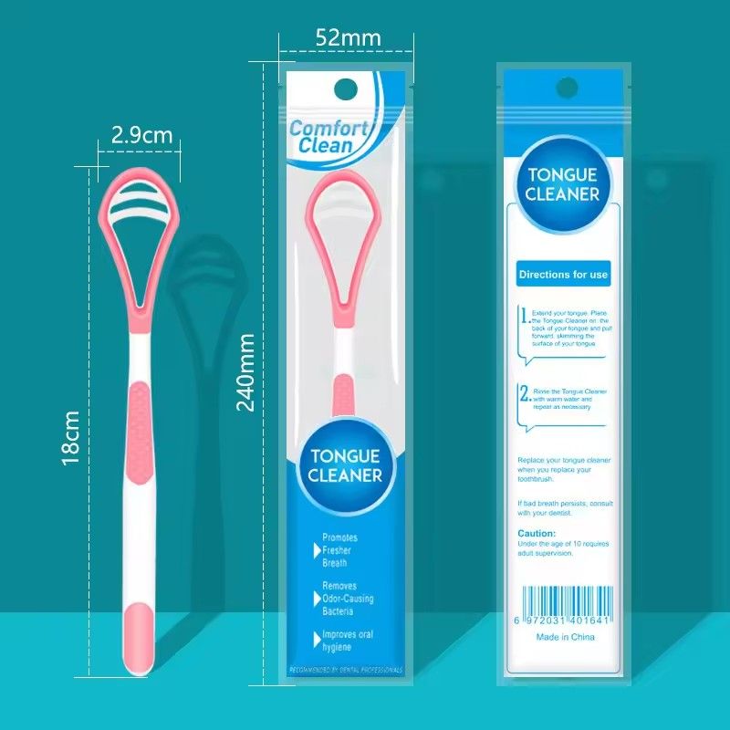 Tongue Cleaner for Professional Tongue Cleaner, Oral Care Tools, Adult Reusable Double-sided Tongue Cleaning Scraper Brush