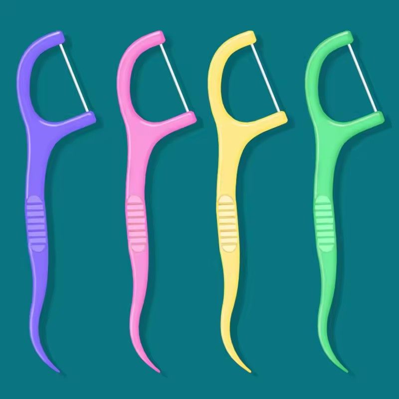 30pcs Fruit Flavored DSental Floss individually Packaged With 30 Ultra-fine Dental Floss Sticks, Disposable Toothpicks