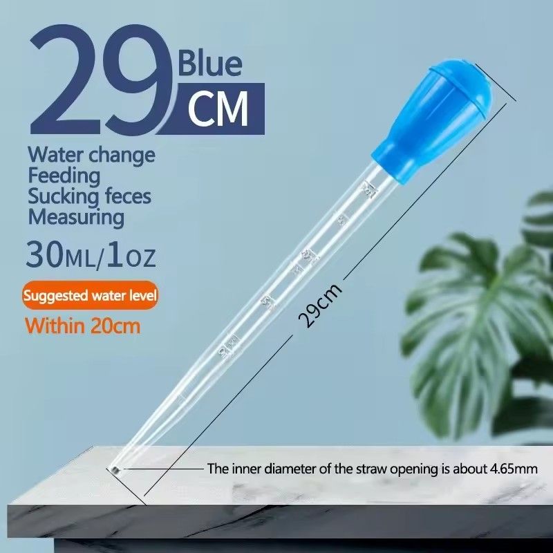 2pcs Manual Fish Tank Suction Tube, Aquarium Cleaning Suction Tube, Dropper 29cm+45cm Fish Tank Suction Toilet Cleaning