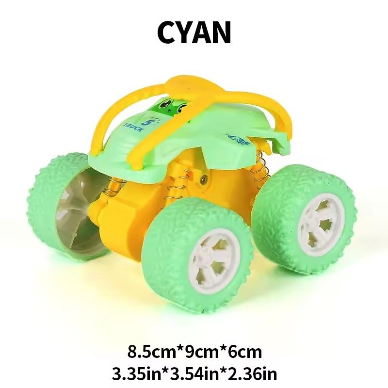 Colorful Inertia Macaron Four Wheel Drive Car, Pink Small Car, Toy Car, Girl, Child, Baby, Fall Resistant