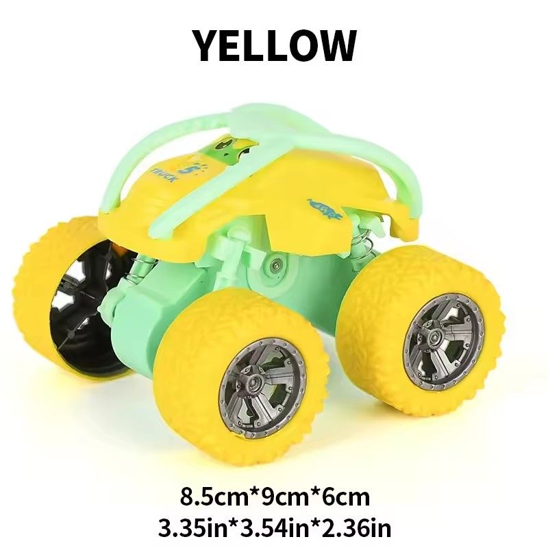 Colorful Inertia Macaron Four Wheel Drive Car, Pink Small Car, Toy Car, Girl, Child, Baby, Fall Resistant