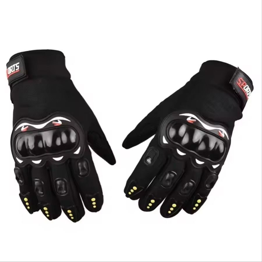 Full Finger Protective Motorcycle Gloves for Outdoors, Breathable Sports Gloves for Racing, Cycling, Street Riding, Fitness