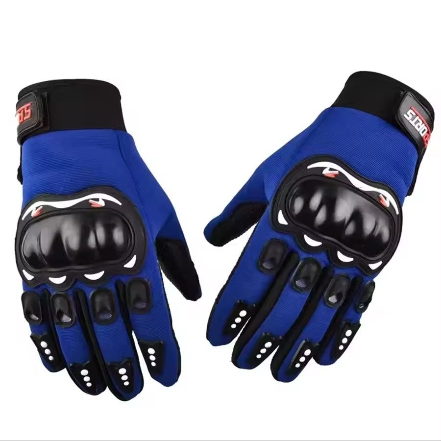 Full Finger Protective Motorcycle Gloves for Outdoors, Breathable Sports Gloves for Racing, Cycling, Street Riding, Fitness