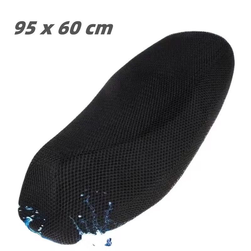 Cool Summer 3D Mesh Motorcycle Seat Cover, Breathable Scooter Seat Covers, Non-Slip Cover, Grille Protection Pad