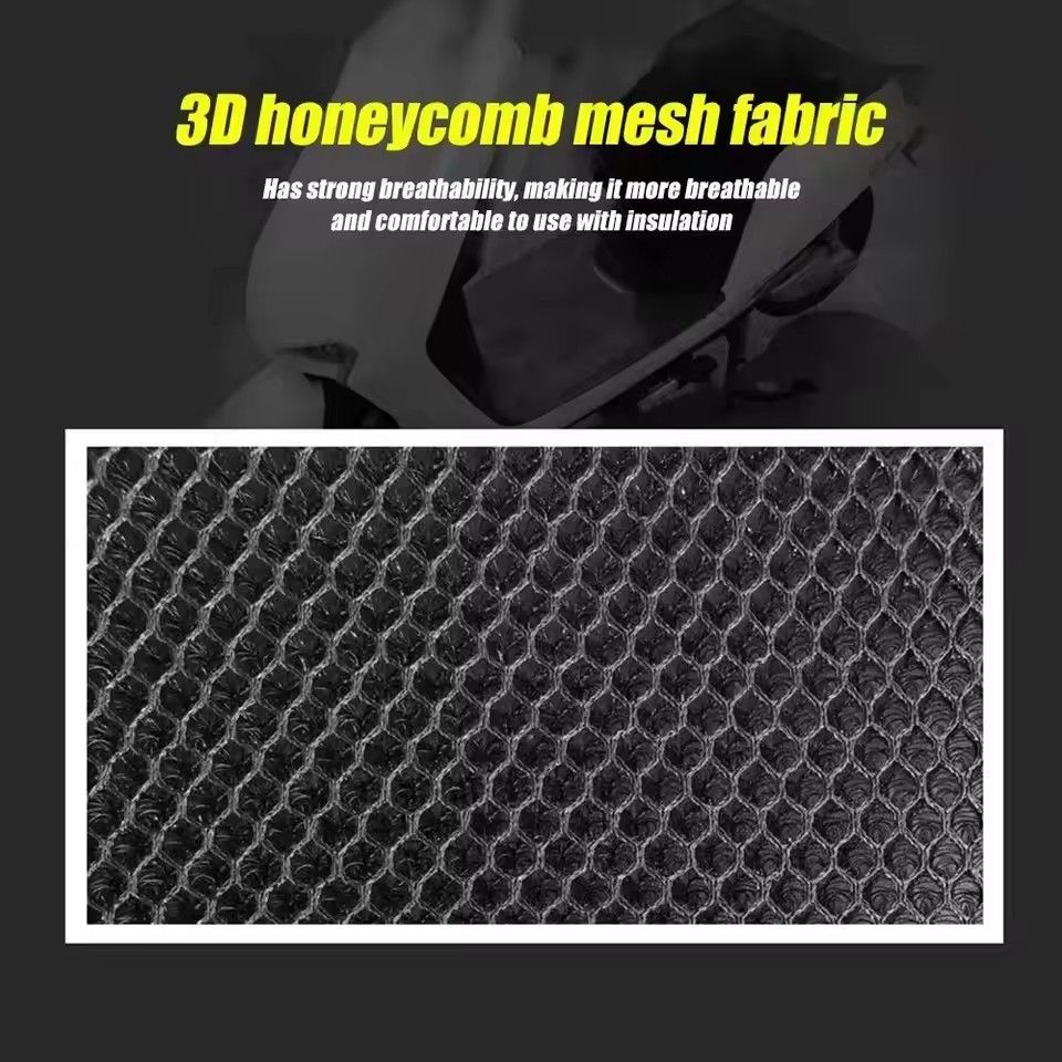 Cool Summer 3D Mesh Motorcycle Seat Cover, Breathable Scooter Seat Covers, Non-Slip Cover, Grille Protection Pad