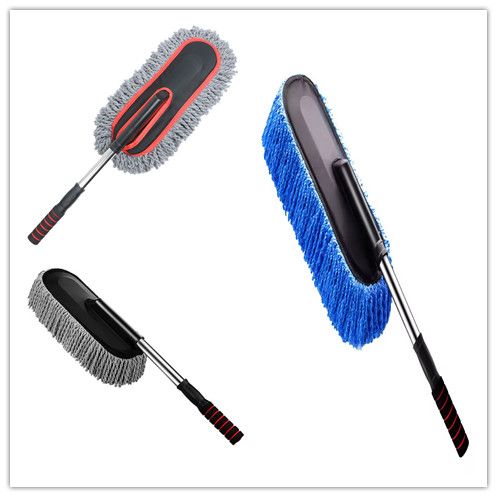 Cleaning Wiper Brush for Car Wash, Car Accessories, Nano Retractable Fiber Wax Wiper, Dust Removal