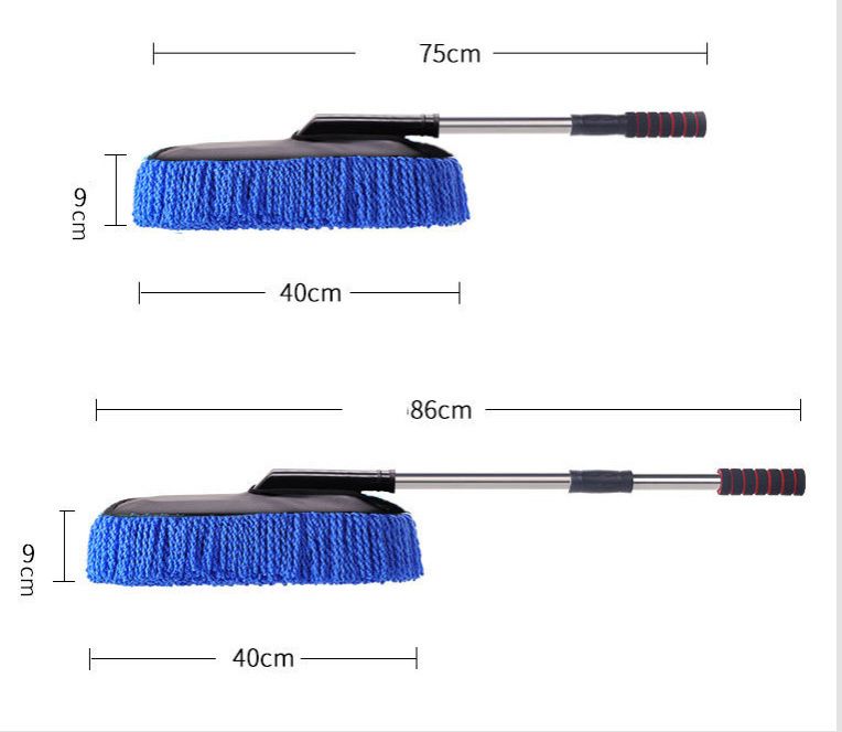 Cleaning Wiper Brush for Car Wash, Car Accessories, Nano Retractable Fiber Wax Wiper, Dust Removal