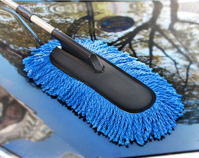 Cleaning Wiper Brush for Car Wash, Car Accessories, Nano Retractable Fiber Wax Wiper, Dust Removal