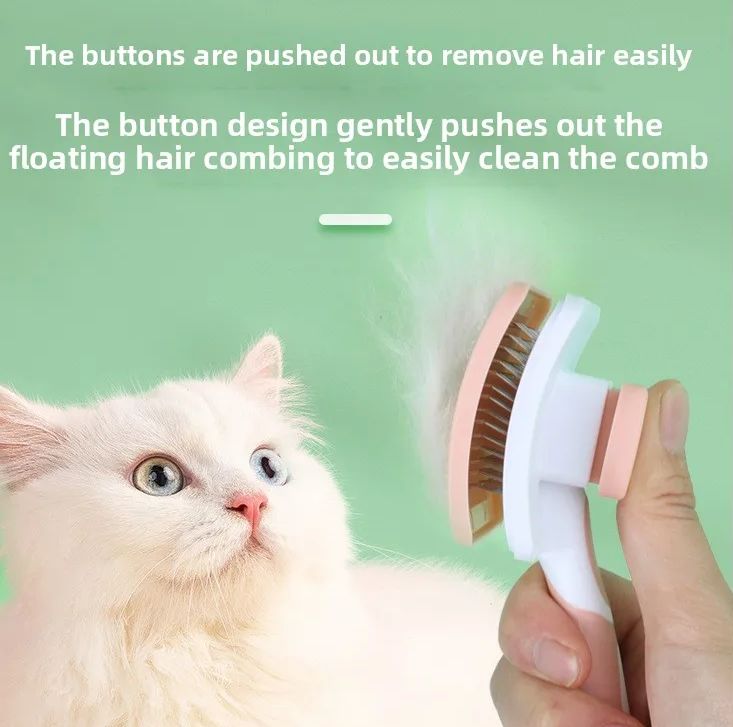 1pc Massage Brush for Cat Care, Pet Comb, Professional Open Knot Pet Hair Removal Brush, Durable Kitten Comb, Pet Accessories
