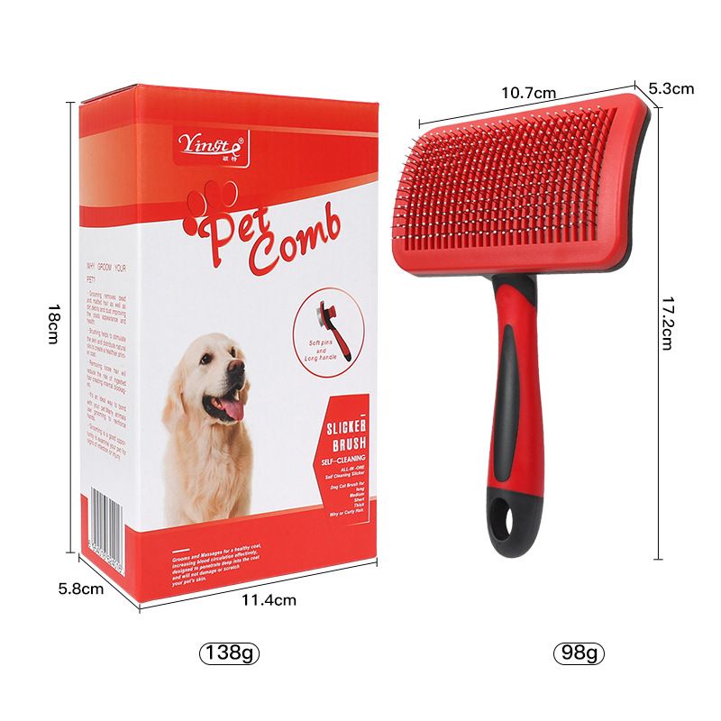 1pc Massage Brush for Cat Care, Pet Comb, Professional Open Knot Pet Hair Removal Brush, Durable Kitten Comb, Pet Accessories