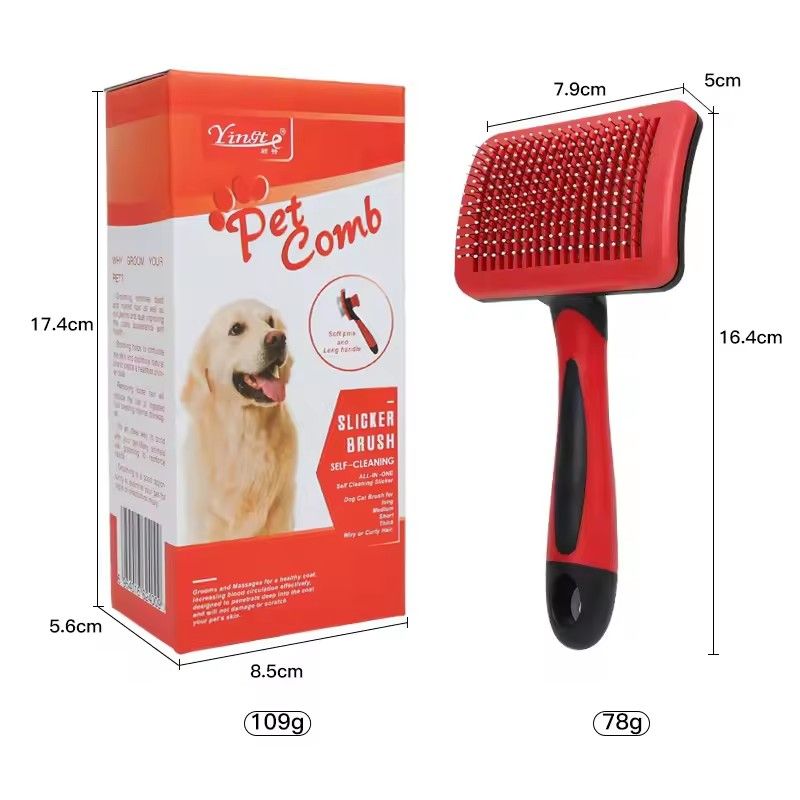 Massage Brush for Cat Care, Pet Comb, Professional Open Knot Pet Hair Removal Brush, Durable Kitten Comb, Pet Accessories