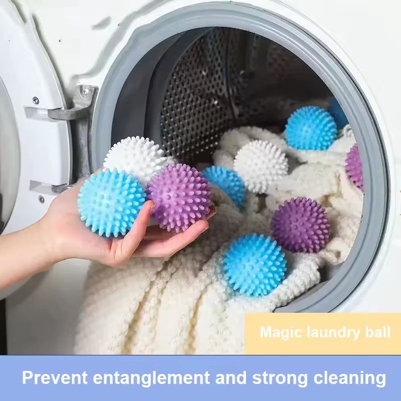 5pcs Laundry Balls Magic Balls Anti-winding Cleaning Drying Home Wash Essential Cleaning Supplies For Reusable Laundry
