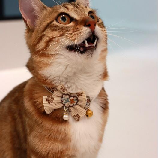 1PC Pet Collar Adjustable Colorful Lace Flower Cat Collar Puppy Accessory Necklace Pet Collar Kitten Cute Dog Bell Cat Product