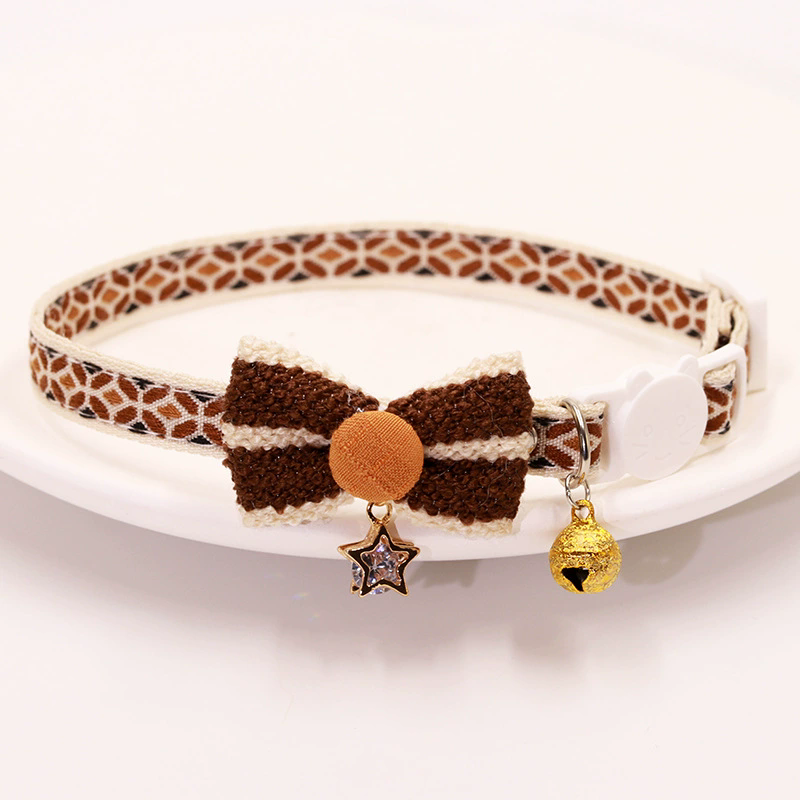 1PC Pet Collar Adjustable Colorful Lace Flower Cat Collar Puppy Accessory Necklace Pet Collar Kitten Cute Dog Bell Cat Product