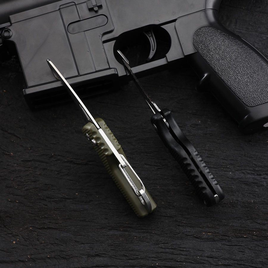 1PC Portable Folding Knife Express Package Knife Gift Keychain Serrated Hook Knife Outdoor Camping Carry-on Survival Tool