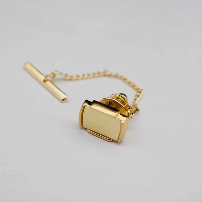 1PC Tie Fixed Chain Tie Needle Jewelry Popular Piercing Tie Tie Clip Men's Shirt Jewelry