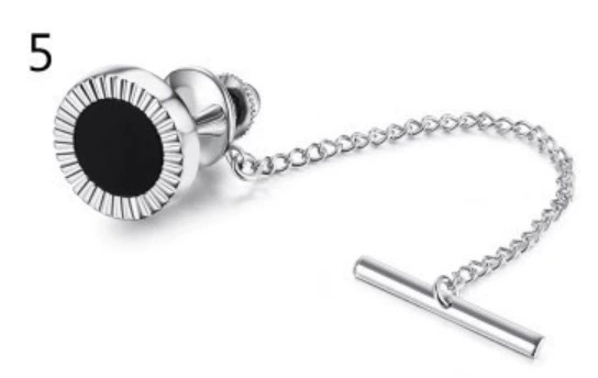 1PC Tie Fixed Chain Tie Needle Jewelry Popular Piercing Tie Tie Clip Men's Shirt Jewelry