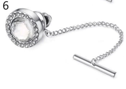 1PC Tie Fixed Chain Tie Needle Jewelry Popular Piercing Tie Tie Clip Men's Shirt Jewelry