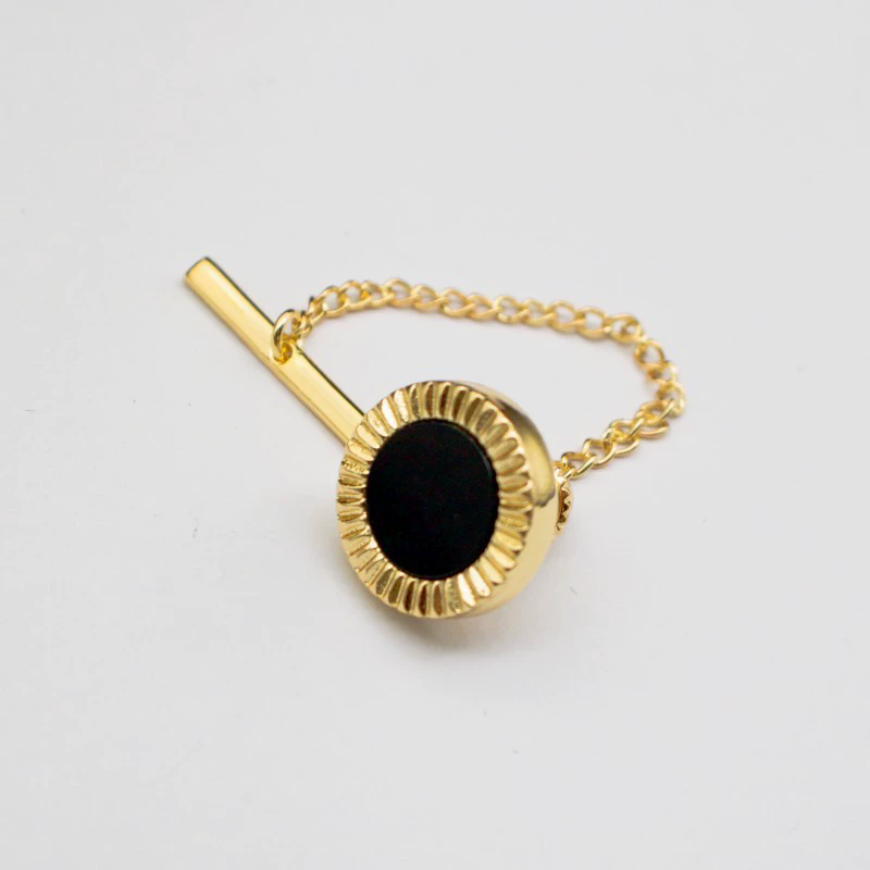 1PC Tie Fixed Chain Tie Needle Jewelry Popular Piercing Tie Tie Clip Men's Shirt Jewelry