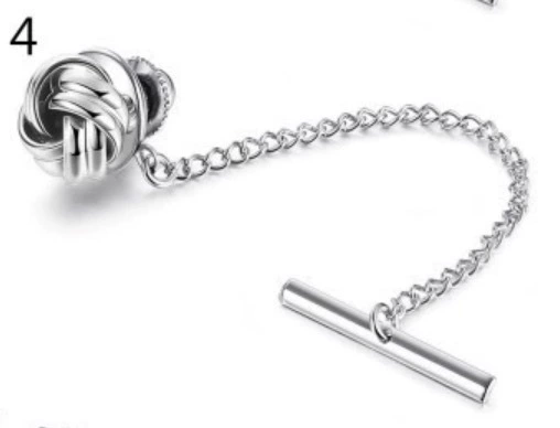 1PC Tie Fixed Chain Tie Needle Jewelry Popular Piercing Tie Tie Clip Men's Shirt Jewelry