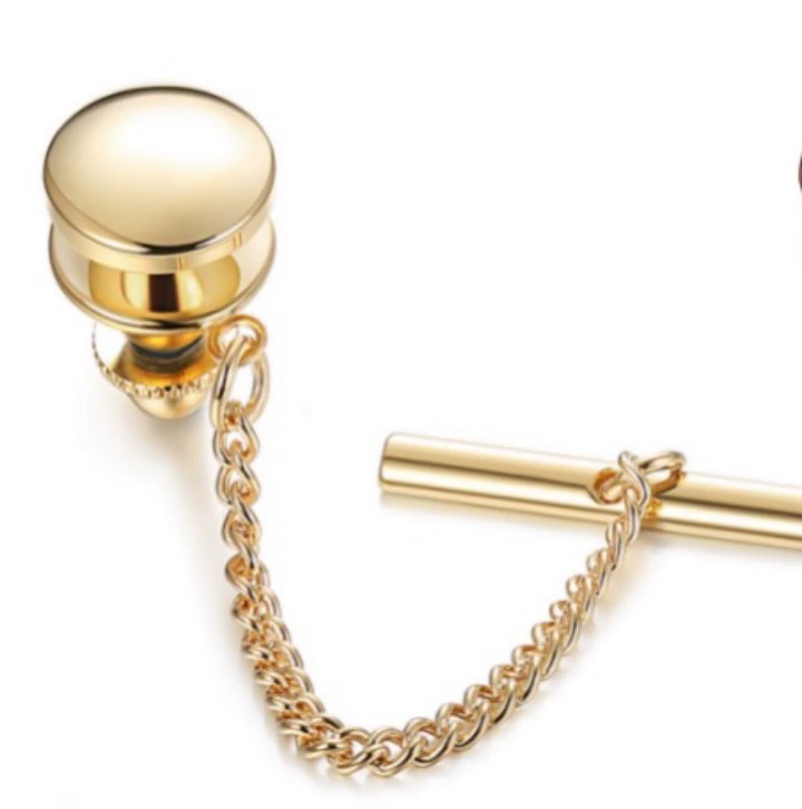 1PC Tie Fixed Chain Tie Needle Jewelry Popular Piercing Tie Tie Clip Men's Shirt Jewelry