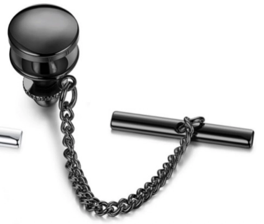 1PC Tie Fixed Chain Tie Needle Jewelry Popular Piercing Tie Tie Clip Men's Shirt Jewelry