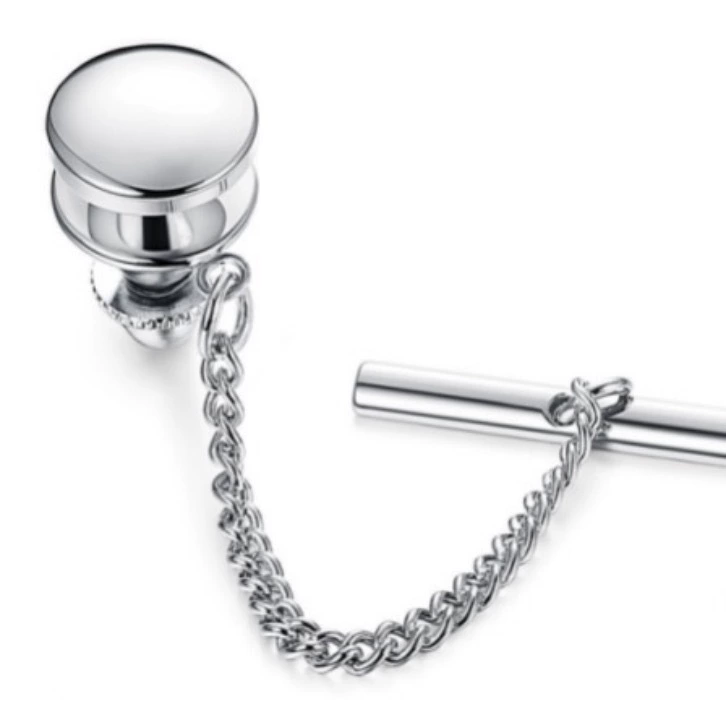 1PC Tie Fixed Chain Tie Needle Jewelry Popular Piercing Tie Tie Clip Men's Shirt Jewelry