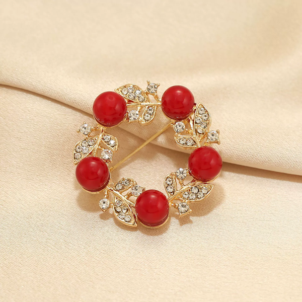 1PC  High end brooch, women's niche brooch, temperament fixed clothes, suits, pearl jewelry