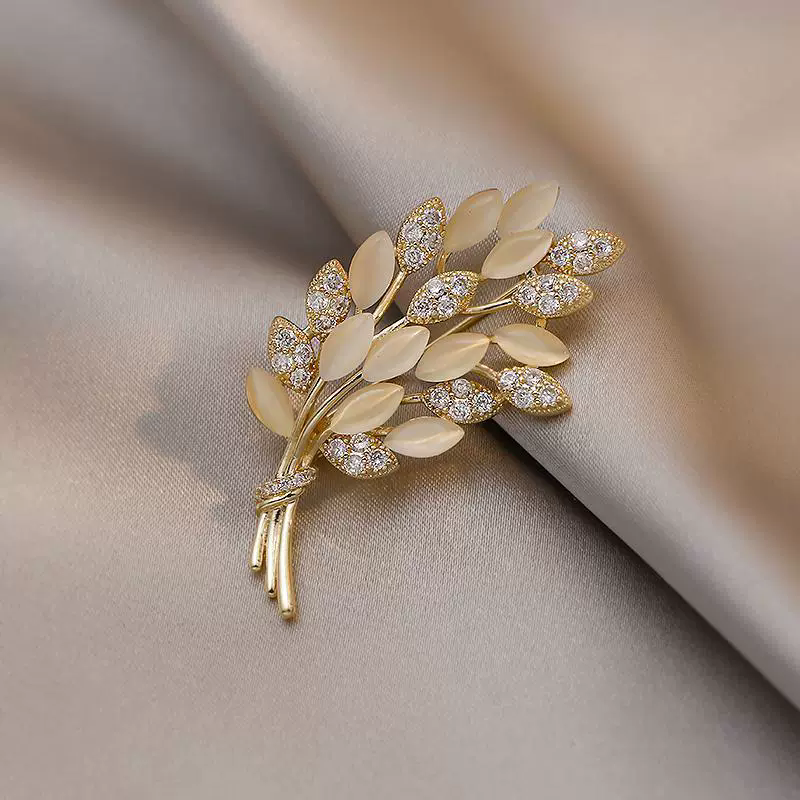 1PC  High end brooch, women's niche brooch, temperament fixed clothes, suits, pearl jewelry